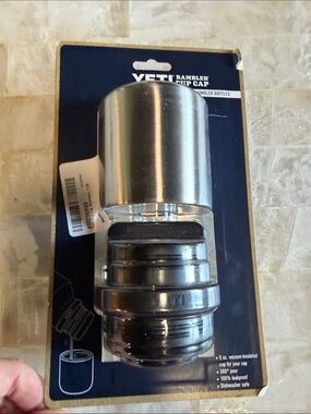 Yeti Rambler Cup Cap in Silver and Black